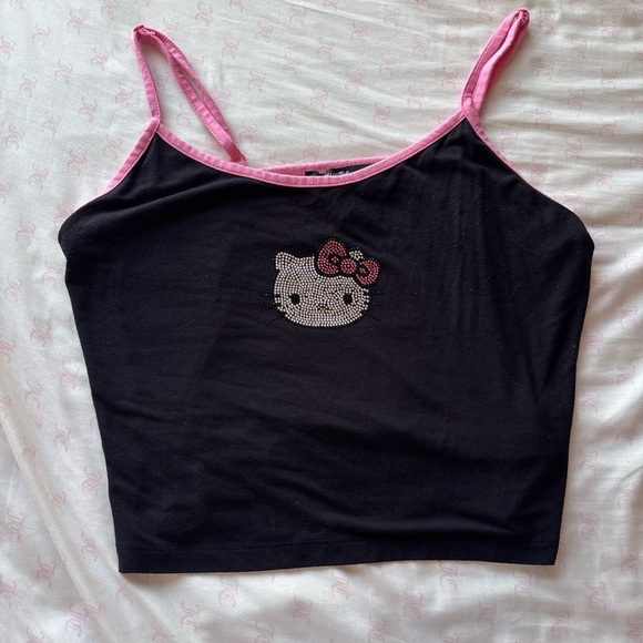 Forever 21 Tops - Black and Pink Hello Kitty Top